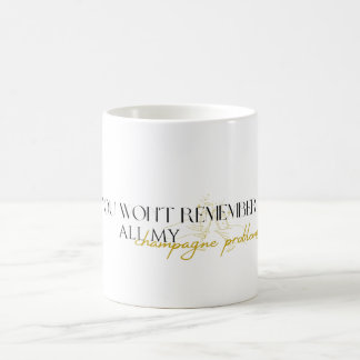champagne problemen koffiemok