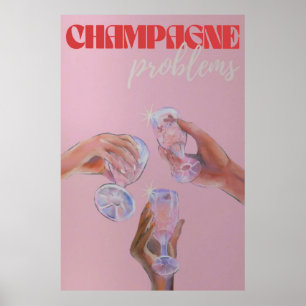 Champagne problemen Poster