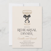 Champagne Proefhuwelijksdiner Uitnodiging (Voorkant)