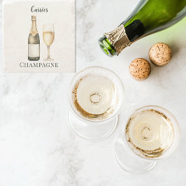 Champagne Prosecco Liefhebber Naam Stenen Onderzetter