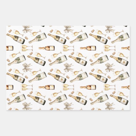 Champagne Prosecco Lover Inpakpapier Vel (Voorkant 3)