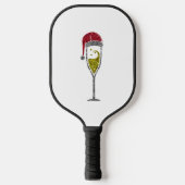 Champagne Prosecco-mousserende kerstwinter Pickleball Paddle (Voorkant)