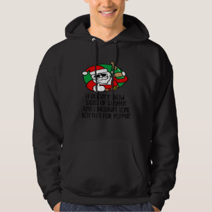 Champagne Prosecco wijn grappig Sinterklaas Kerstm Hoodie