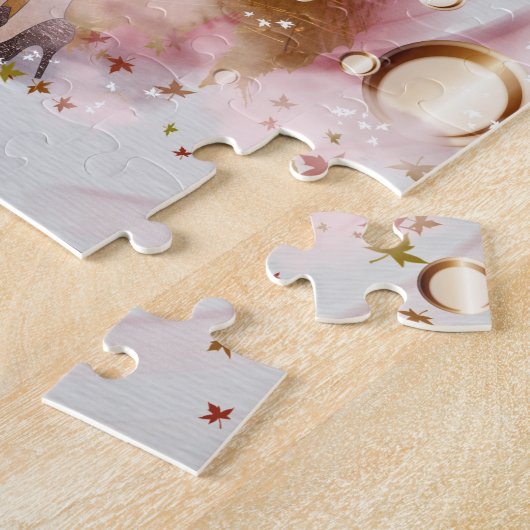 "champagne"-puzzel legpuzzel (Zijkant)