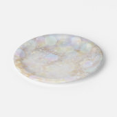 Champagne Rainbow Bokeh Glitter Glam Party Papieren Bordje (Gekanteld)