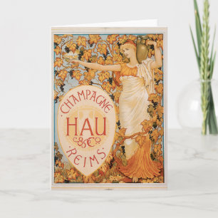 Champagne Reims  Drink en kunst van wijn Kaart