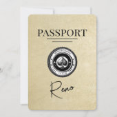Champagne Reno Paspoort Bewaar de datum Save The Date (Voorkant)