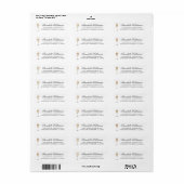 Champagne Retouradres Etiket (Full Sheet)