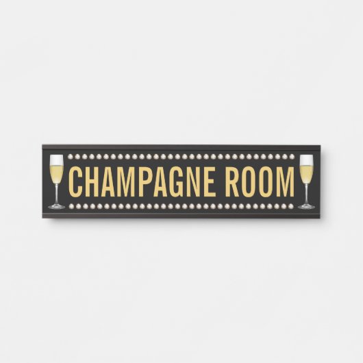 Champagne Room Deurbordje (Voorkant)
