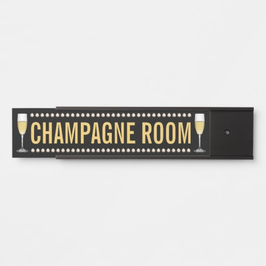 Champagne Room Deurbordje (Voorkant)