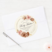 champagne roos body butter ronde sticker (Envelop)