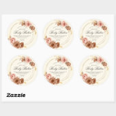 champagne roos body butter ronde sticker (Vel)