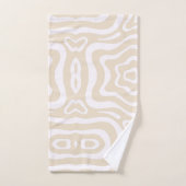 Champagne roze Abstract golfpatroon Bad Handdoek (Handdoek)