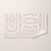 Champagne roze Abstract golfpatroon Bad Handdoek (Handdoek)