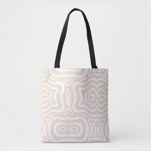 Champagne roze Abstract golfpatroon Tote Bag (Voorkant)