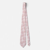 Champagne Roze Bloem Batik Stropdas (Voorkant)