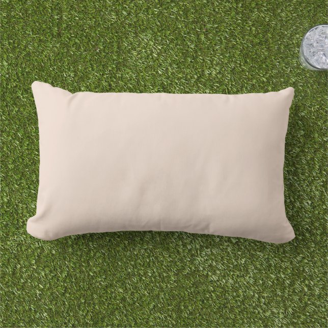 Champagne Roze Effen Kleur  Buitenkussen (Gras)