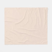 Champagne roze effen kleur fleece deken (Voorkant (Horizontaal))