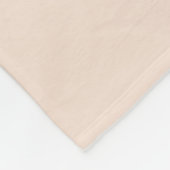 Champagne roze effen kleur fleece deken (Hoek)