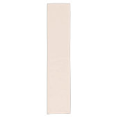 Champagne roze effen kleur korte tafelloper (Voorkant)