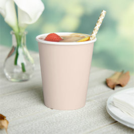 Champagne roze effen kleur papieren bekers