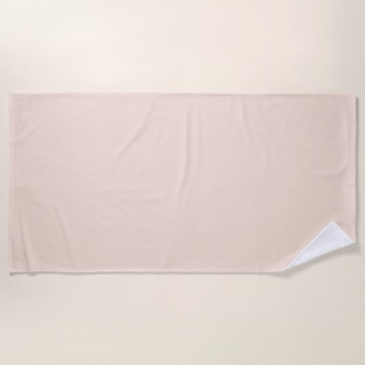 Champagne Roze Effen Kleur Strandlaken (Voorkant)