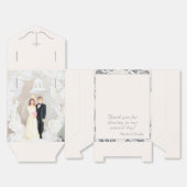 Champagne-roze kant bruiloft gunstbox bedankdoosjes (Ongevouwen)