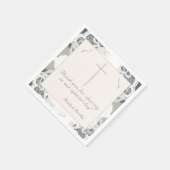 Champagne-roze kant bruiloft servet (Hoek)