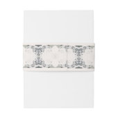 Champagne-roze kant bruiloft uitnodigingen wikkel (Achterkant Voorbeeld)