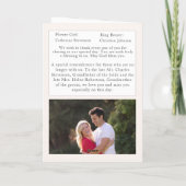 Champagne Roze Kant Katholieke Trouwmis Programma (Achterkant)