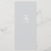 Champagne-Roze Kant Wedding Menu (Achterkant)