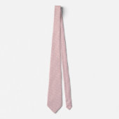 Champagne Roze Kleine Bloemen Stropdas (Voorkant)