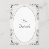 Champagne Roze Lace Wedding Enclosure Kaart (Achterkant)