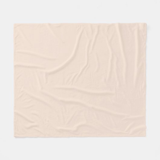 Champagne roze Plain Solid Kleur Fleece Deken (Voorkant (Horizontaal))