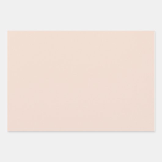 Champagne roze Plain Solid Kleur Inpakpapier Vel (Voorkant 2)