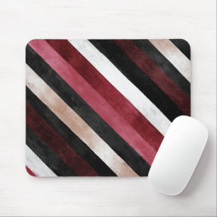 Champagne Roze Rood Wit Bourgondi Zwart Strepen Muismat
