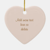 Champagne Roze Rose Elegance 2-zijdig Keramisch Ornament (Achterkant)