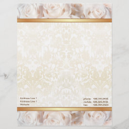Champagne Roze Rose Elegance Briefhoofd