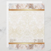 Champagne Roze Rose Elegance Briefhoofd (Voorkant / Achterkant)