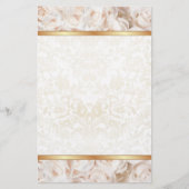 Champagne Roze Rose Elegance Briefpapier (Voorkant)