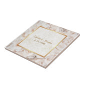Champagne Roze Rose Elegance Tegeltje (Zijkant)