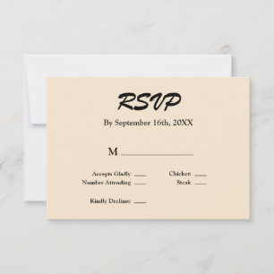 Champagne RSVP-kaart RSVP Kaartje