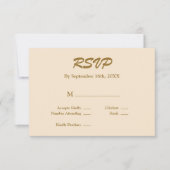 Champagne RSVP-kaart RSVP Kaartje (Voorkant)