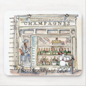 Champagne rue Saint Sulpice, Parijs-mousepad Muismat (Voorkant)