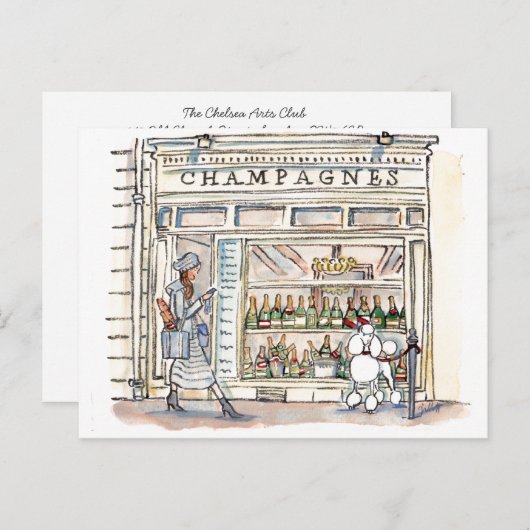 CHAMPAGNE SAINT SULPICE BRIEFKAART (Voorkant / Achterkant)