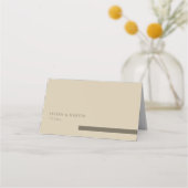 Champagne Sand Green Blank Wedding Plaatskaartje (Achterkant)