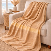 Champagne Sand Horizon Fleece Blanket Deken