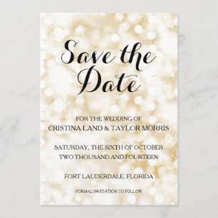 Champagne Save the Date