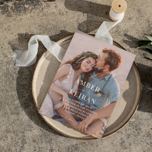 Champagne Shades - Foto Wedding V2 Kaart