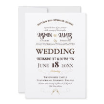 Champagne Shimmer Heritage Font Wedding